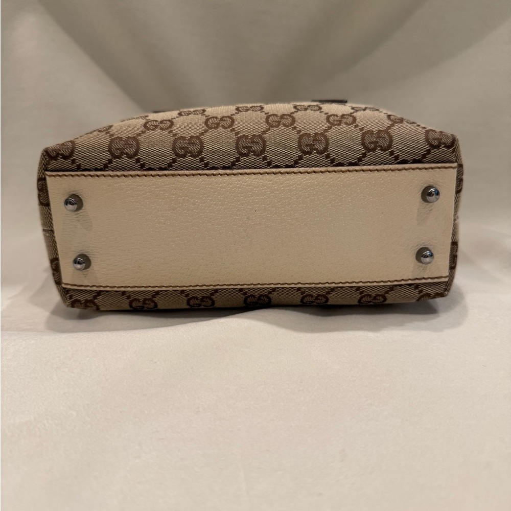 Gucci Beige GG Print Monogram Canvas Mini Handbag - Picture 11 of 16